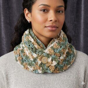 Handmade Crochet Cowl Neck Scarf